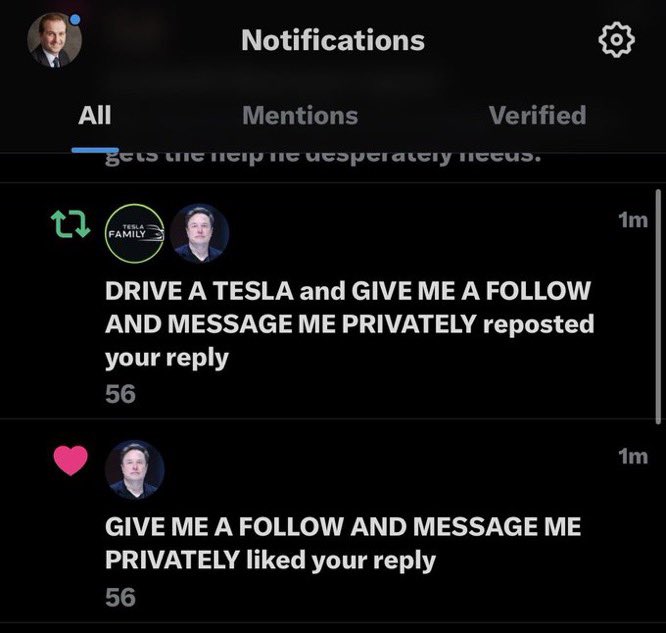 JohnStringg's tweet image. Be cautious of anyone messaging you while pretending to be Elon. These accounts are fraudulent 🚫.
They often claim you’ve won a gift 🎁, but it’s just a tactic to deceive you. Report and block them right away 🚫.
Avoid engaging with them at all times ❌