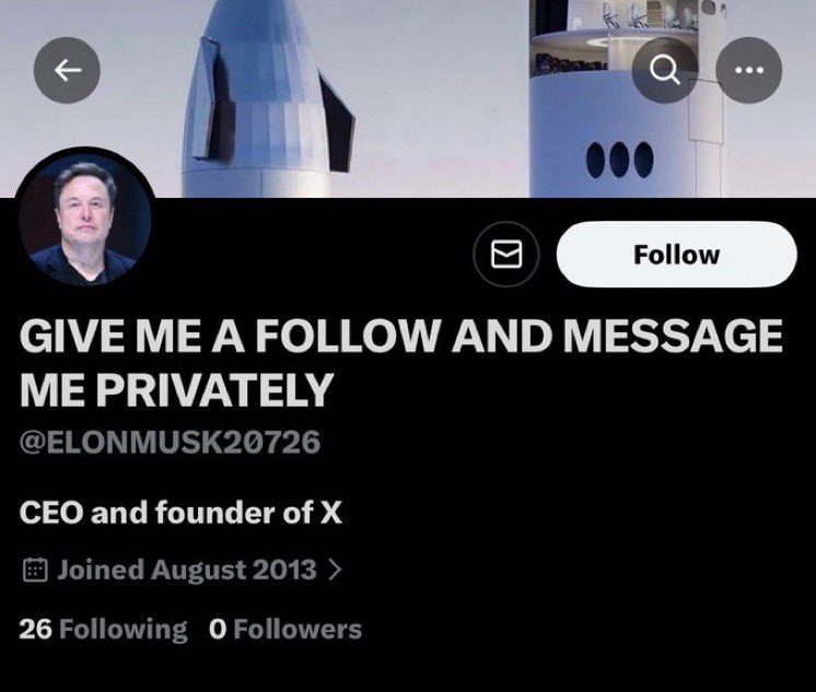 JohnStringg's tweet image. Be cautious of anyone messaging you while pretending to be Elon. These accounts are fraudulent 🚫.
They often claim you’ve won a gift 🎁, but it’s just a tactic to deceive you. Report and block them right away 🚫.
Avoid engaging with them at all times ❌