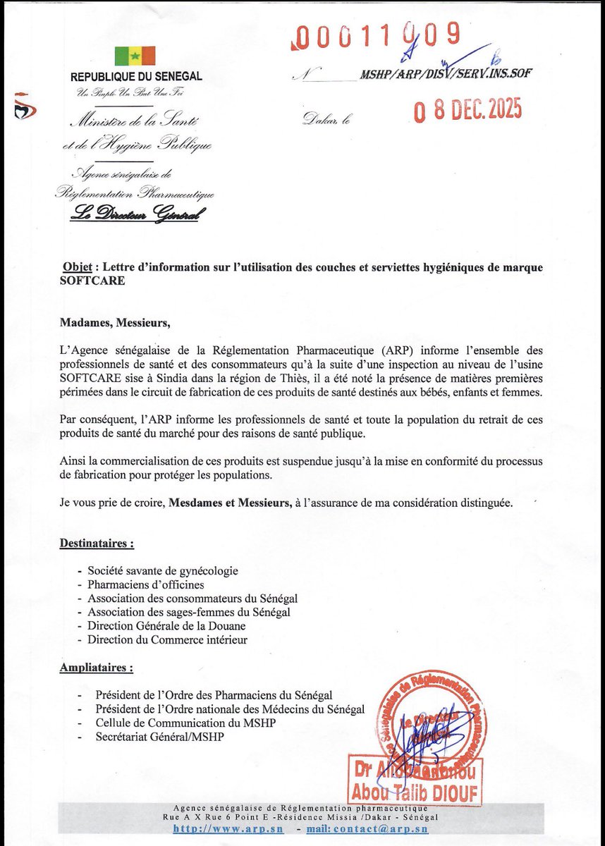 ARP Sénégal tweet media