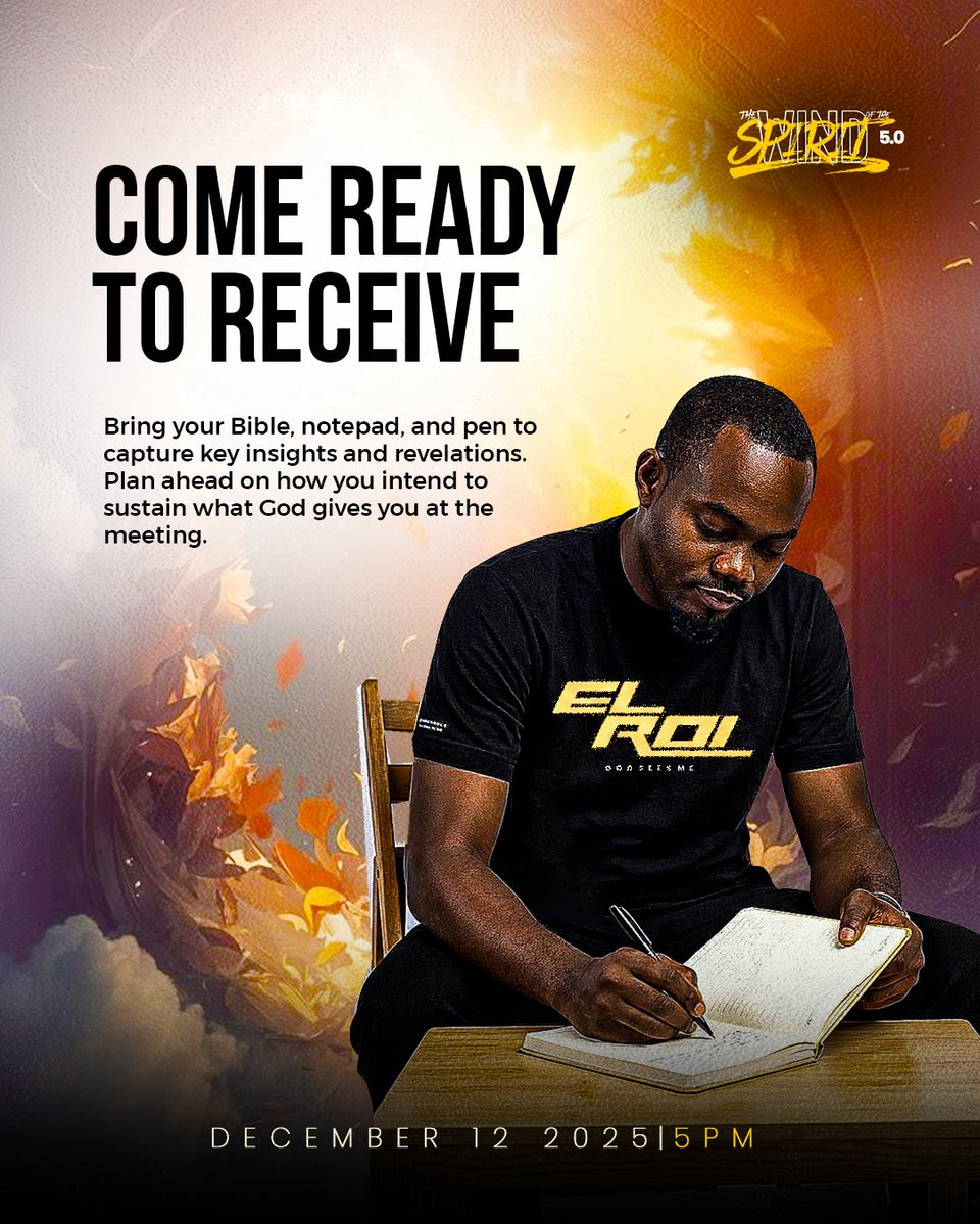 slchurchng's tweet photo. We have prepared a few helpful tips on how to prepare for WOTS for you.
Come hungry, come expectant, come yielded.
God is ready to move, make room for him. Position your heart, align your spirit.
The wind is here, donโt be a spectator be a participant.
#Elroi
#IAmLight
#WOTS https://t.co/qZNk9MoygC