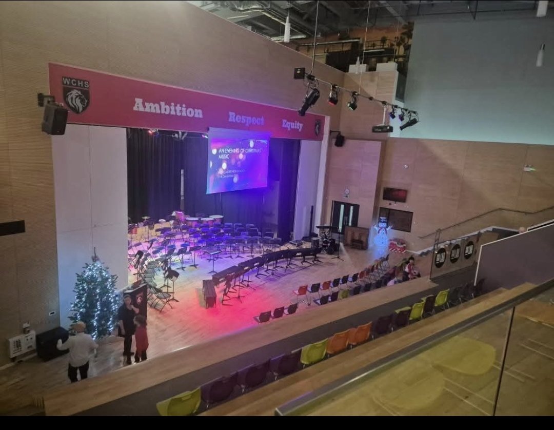 WestCalderHigh's tweet photo. We are set for a night of Christmas music at WCHS ❤️🎅 https://t.co/H8zyGErnjd