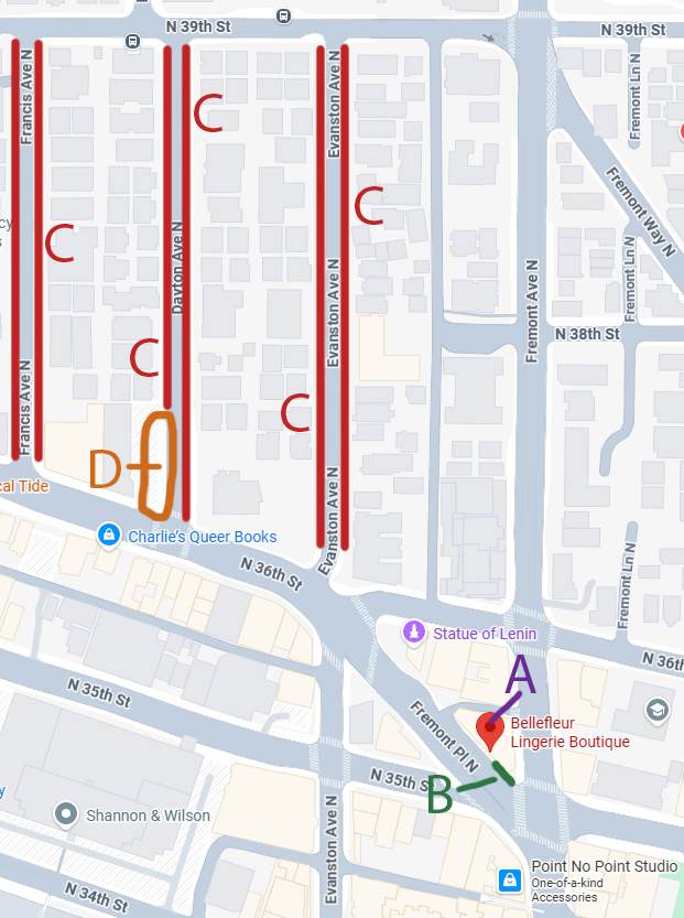 ShopBellefleur's tweet photo. Parking Guide To Fremont 🚗 Fremont is a magical place during the holidays. Here's our guide to successful parking:

MAP KEY
A - Bellefleur Lingerie
B - Loading Zone Spots
C - Free street parking
D - Easiest Paid Lot- https://t.co/R6amnMEKMs https://t.co/47USBD1W6i