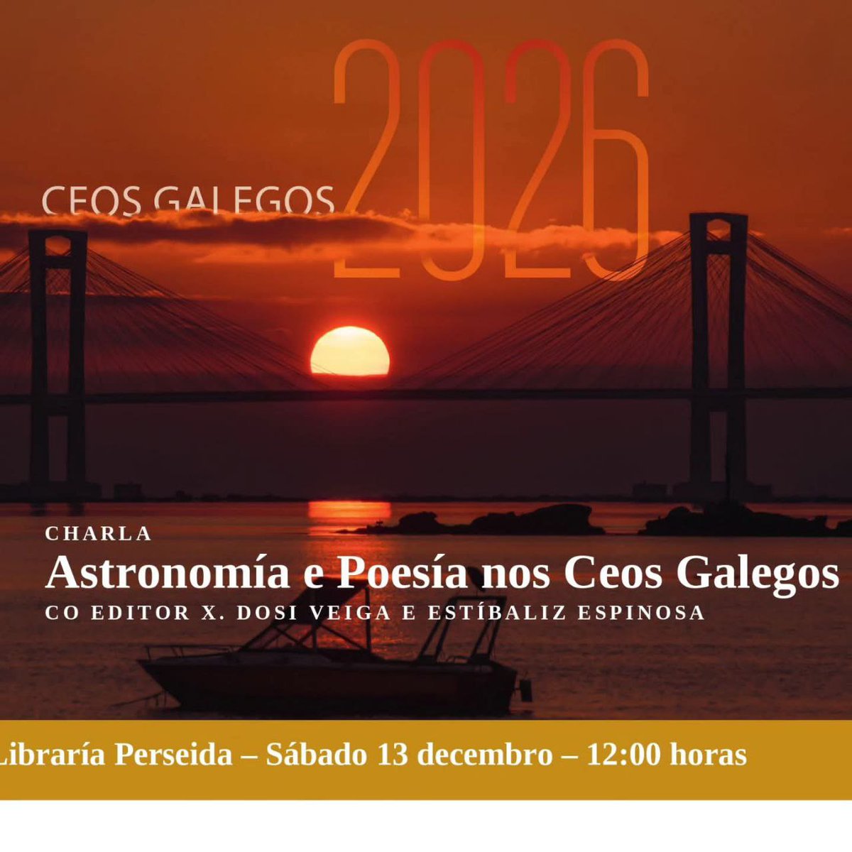 A Coruña: charla e presentación de Ceos galegos 2026, con X. Dosi Veiga e Estíbaliz Espinosa: axendacultural.aelg.gal/2025/12/12/a-c… <a href="/EstibalizEs/">Estíbaliz Espinosa (Río) 🌌</a>