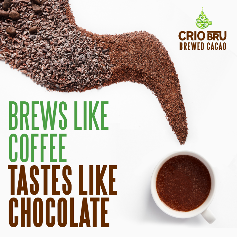 criobrucacao's tweet photo. There’s something magical about this little bean. It’s roasted and brewed like coffee, but it tastes like chocolate. Meet your new morning ritual. It’s not coffee. It’s cacao.