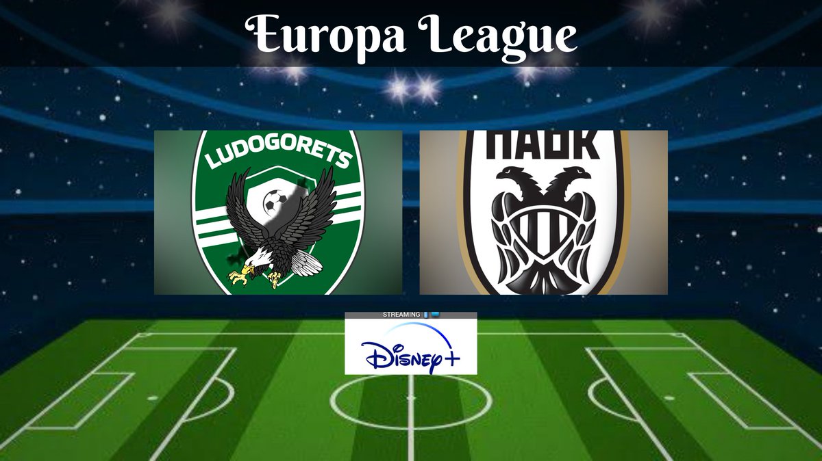 TVDELDEPOR3's tweet photo. Europa League | Jornada 6
Ludogorets 🆚 Paok 
11:45 HRS 
📱💻 @disneyplusla 

#UELxESPN | #LUDPAO https://t.co/20lAHHepAS