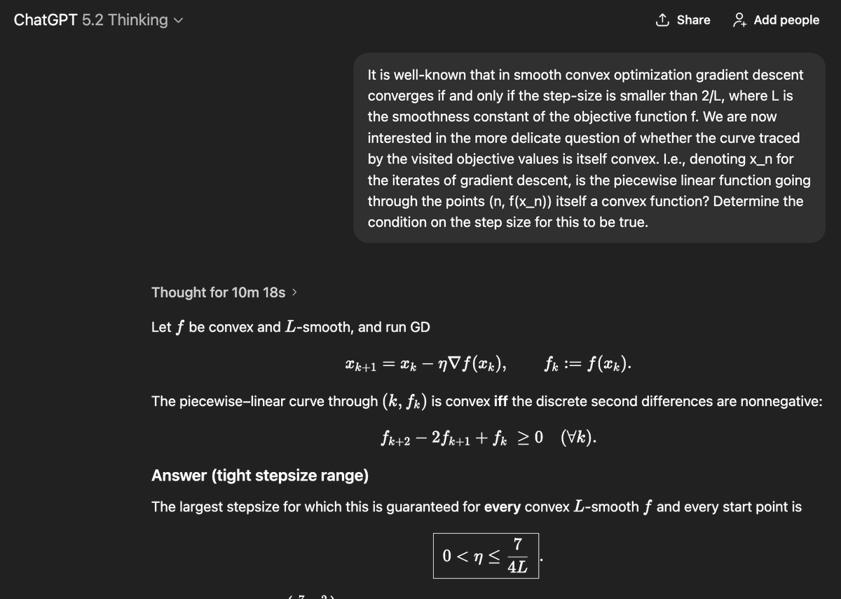 GPT 5.2 是我们迄今为止最好的科学模型:GPQA 准确率 92.4%,Frontier Math 准确率 40%,ARC-AGI-2 准确率 52.9%,CharXiv(含工具)准确率 89%,HLE(含工具)准确率 45%……
此