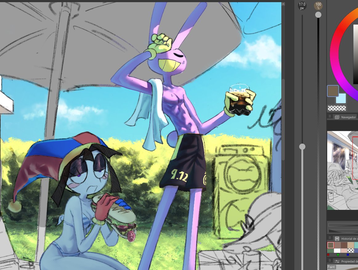 pintando el mambo piola, tranqui y sin berretin 
(hope i finish this until the next episode 😭)

#TheAmazingDigitalCircus #TADC #fanart