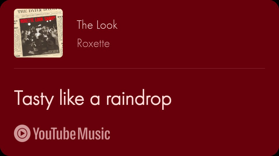 #1WordFor1Music
11 - Raindrop

Myślałem o Deszczu na Grobach Bruce'a, ale mam pokera. To wtedy się dowiedziałem, że gitarowe granie będzie towarzystwem na całe życie.

music.youtube.com/watch?v=SV_AFU…