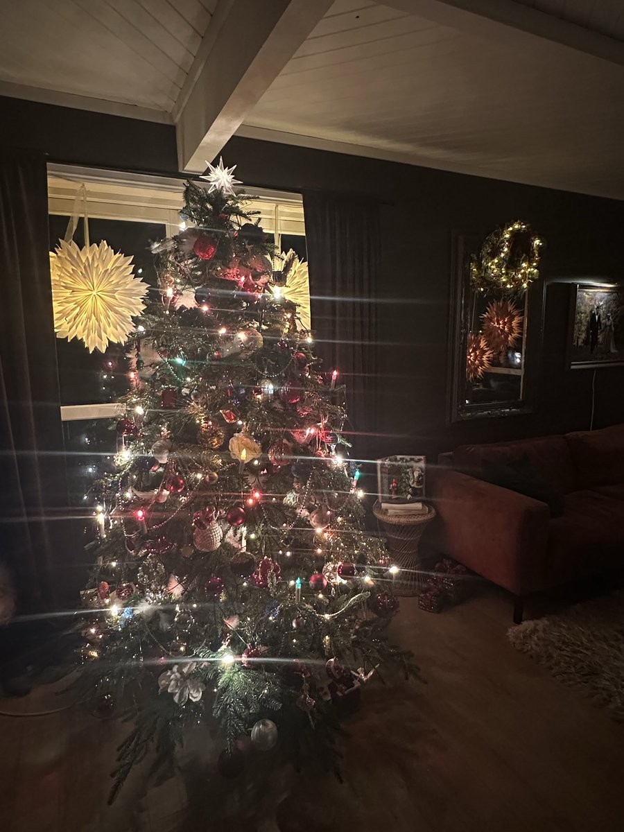 Det juletreet her gir me livsgnist i vintermørket. I tillegg slår i et slag for nostalgiske farga juletrelys🥹🎄