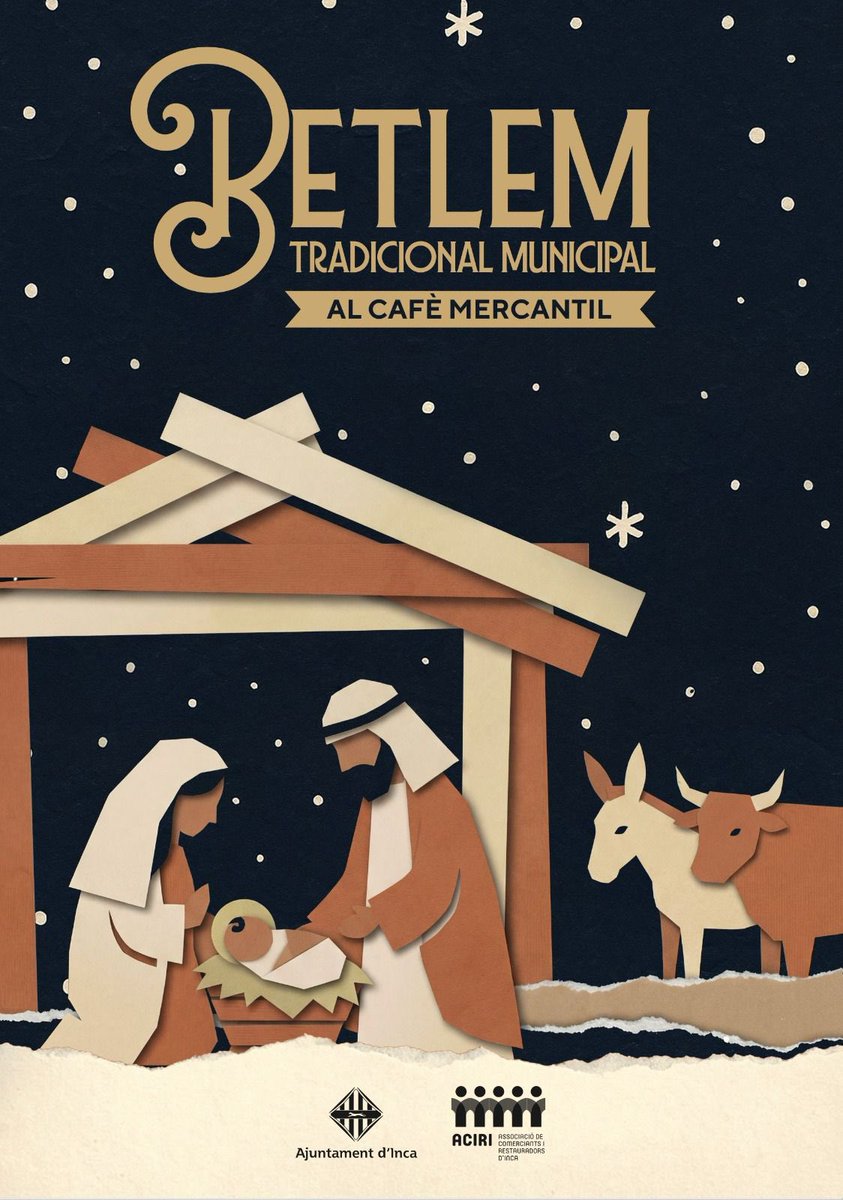 IncaAssoc's tweet image. ACIRI - Inca Fa Nadal
Visita el Betlem Tradicional al Cafè Mercantil