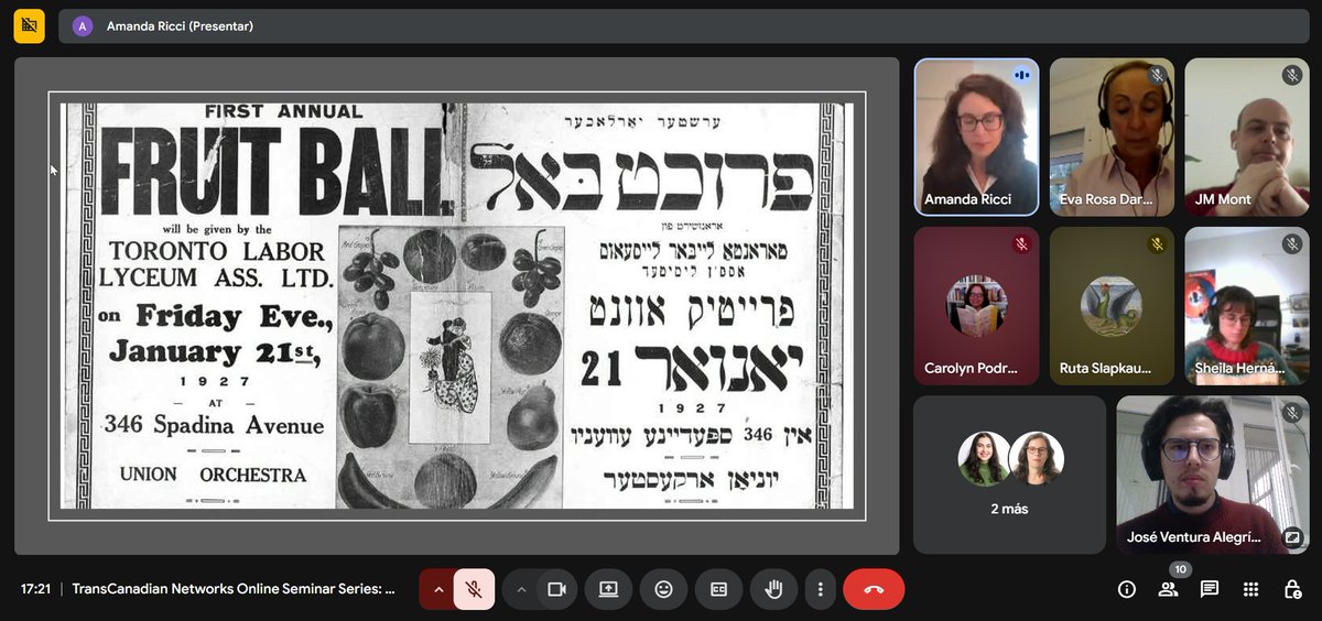 NTranscanadian's tweet image. We would like to thank @AmandaRicci85 for her wonderful seminar “At the Heart of the City: The Garment Industry in 1930s Montreal.”🤗 Thank you to all who participated in the fascinating discussion that followed. More to come on our next 📌#TransCanadianNetworksOnlineSeminars