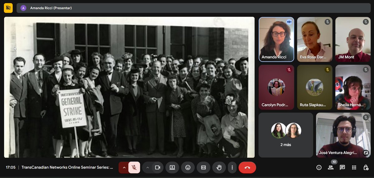 NTranscanadian's tweet image. We would like to thank @AmandaRicci85 for her wonderful seminar “At the Heart of the City: The Garment Industry in 1930s Montreal.”🤗 Thank you to all who participated in the fascinating discussion that followed. More to come on our next 📌#TransCanadianNetworksOnlineSeminars