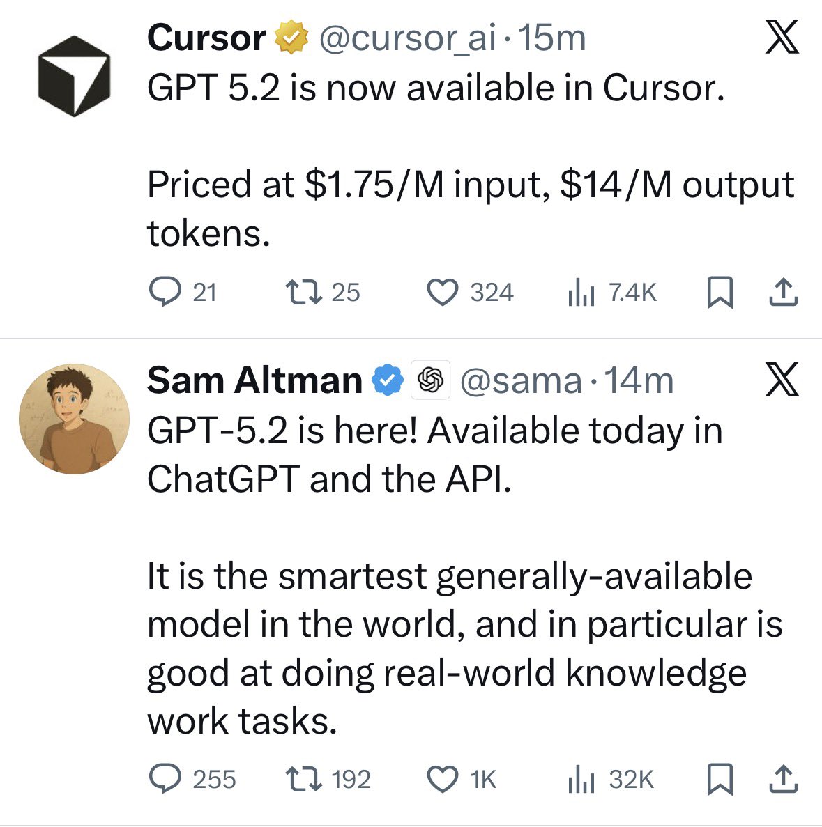 cursor admin did not waste a minute
