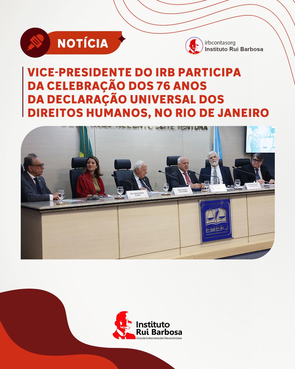 IrbContasOrg's tweet photo. A Escola da Magistratura do Tribunal de Justiça do Rio de Janeiro (EMERJ) realizou o simpósio “O Sentido da Justiça na Contemporaneidade e a Centralidade dos Direitos Fundamentais”. O Conselheiro Sebastião Helvecio participou da mesa técnica do encontro. https://t.co/5wivvTHizg