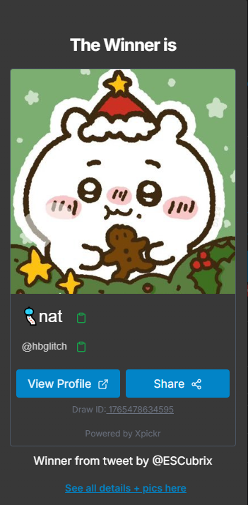 ESCubrix's tweet image. y la ganadora de la cajita habubu esssss

@hbglitch &amp;lt;3