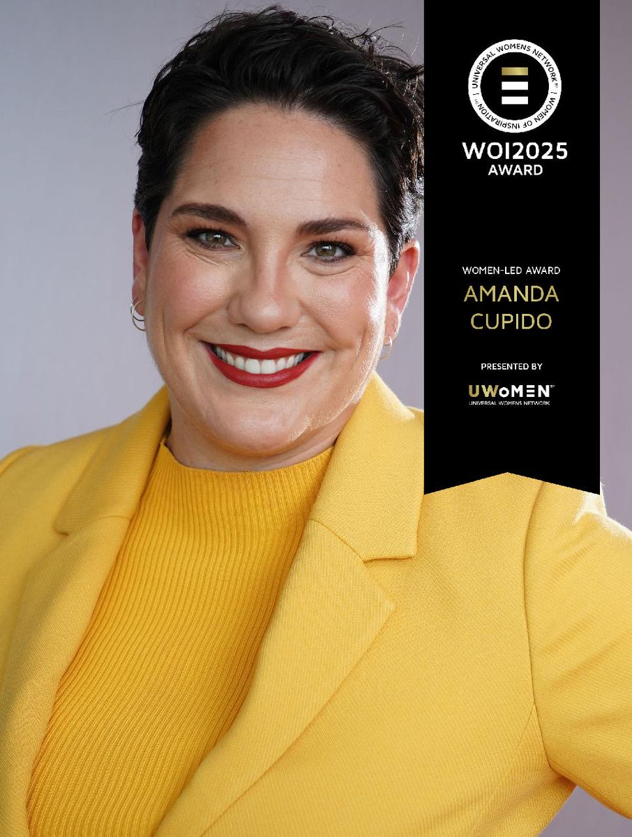 2025 WOMEN OF INSPIRATION™ – Women-Led Award

Honouring Amanda Cupido, a creative force empowering women’s voices and shaping the future of media and storytelling. Women of Inspiration lead, inspire and motivate.

Meet all honourees: bit.ly/48IwIzu

#WomenOfInspiration