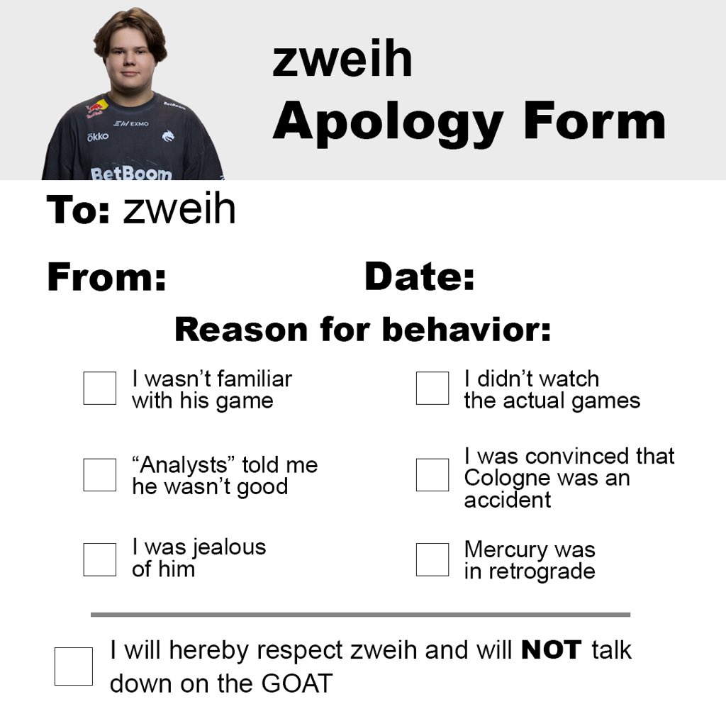 Some of y'all gotta fill out one form for us 📝