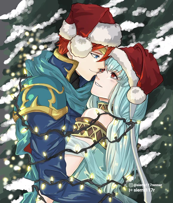 YCH Xmas done! precious babies Eliwood x Ninian thank you for the patience :3