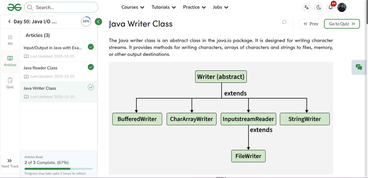 amanhaidry's tweet image. #Java from @geeksforgeeks 🚀
✅Reader Class
✅Writer Class
✅File Handling
✅File Class

#365DaysOfCode #JavaDev #GeeksforGeeks #gfg #nationskillup #skillupwithgfg #365DaysOfCoding