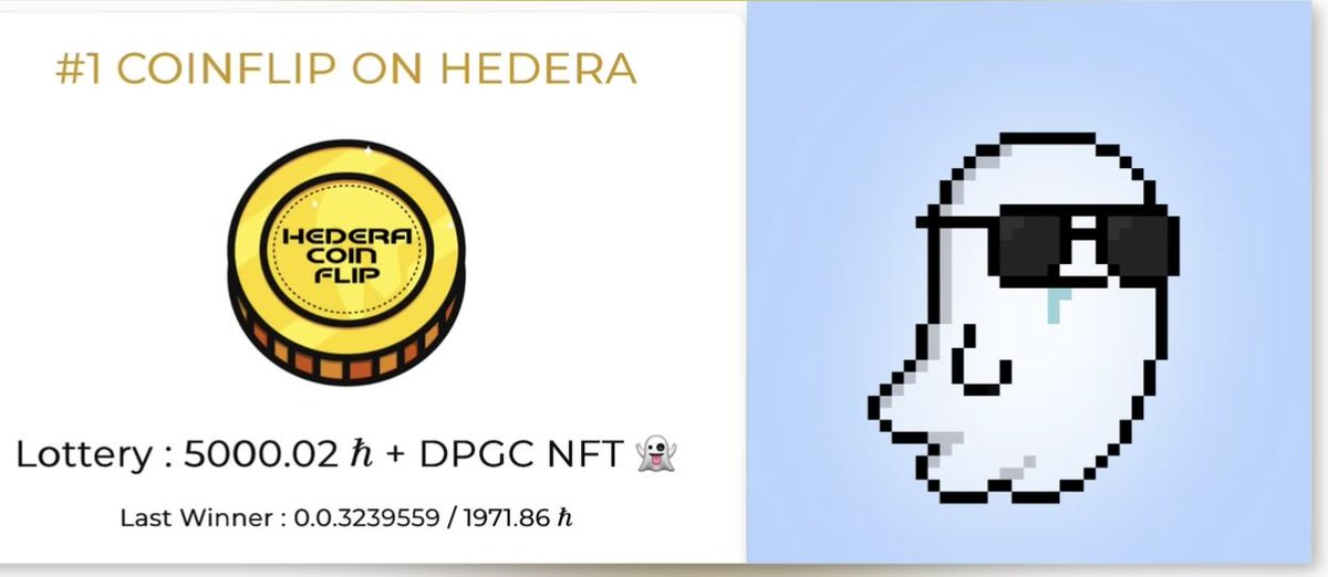 🔥 WANT TO WIN 5,000 HBARS + ONE FREE DPGC 👻 NFT? 🔥

Yes, it’s REAL. Yes, you can win it. 😈

All you have to do is flip anything on HCF and you’re in! 🤯💰

Don’t miss your shot. Play, win, and flex your rewards. 🚀👻