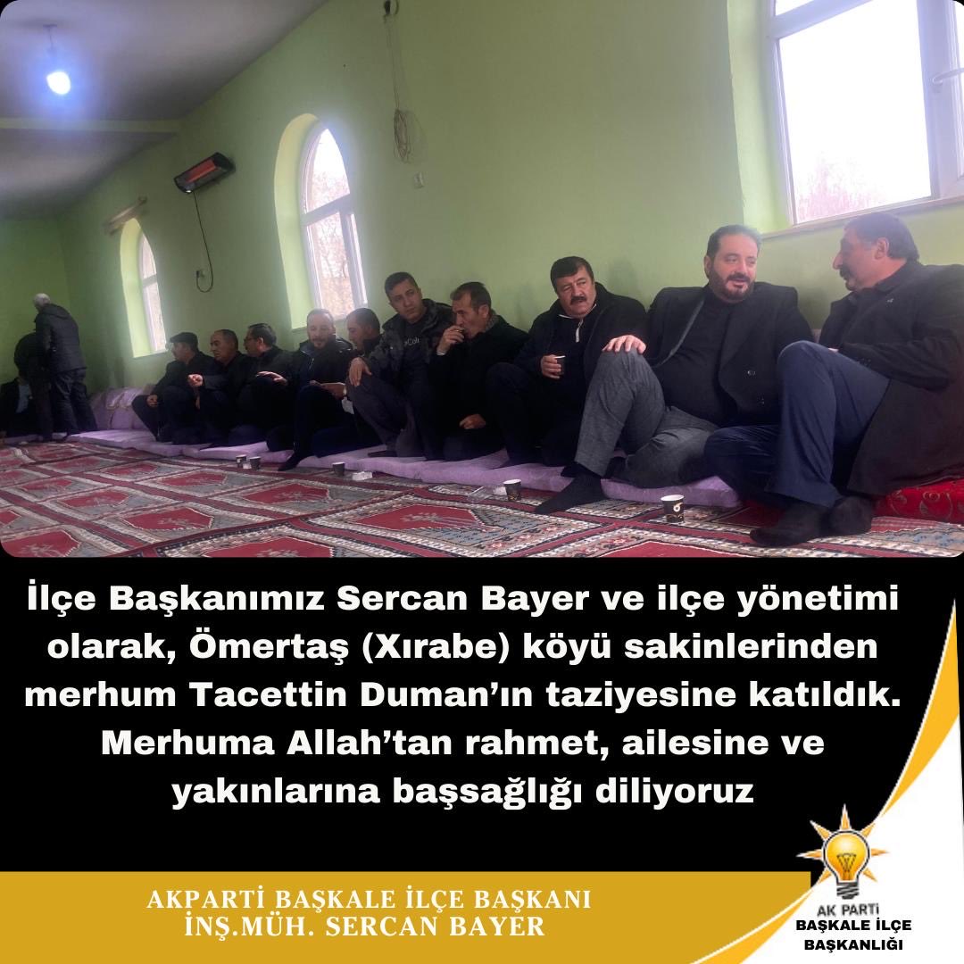 sercanbayer88's tweet photo. 📍BAŞKALE KIRSAL MAHALLELER

Kırsal olan Örmetaş (Xırabe) ve Budak(Elçi) Mahallerde bulunan Duman ve Özdemir ailelerinin acılı günlerinde taziyelerinde yalnız bırakmadık. 
Vefat edenlere ALLAH tan rahmet yakınlarına sabr-ı Cemil dilerim. 
@abuyukgumus 
@efkanala 
@ArvasAbdulahat https://t.co/qcTAxMtgWo