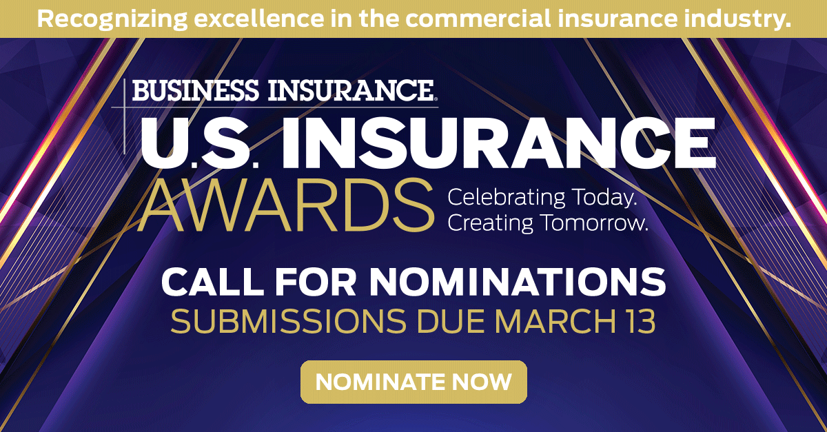 BusInsMagazine's tweet image. We're back!

The Business Insurance U.S. Insurance Awards nominations are open for their ninth year, honoring exceptional insurance professionals—#retailbrokers, #TPAs, #insurers, and teams working on specific projects.

Submit today at: bit.ly/3Ms7b4X

#USIAInsAwards