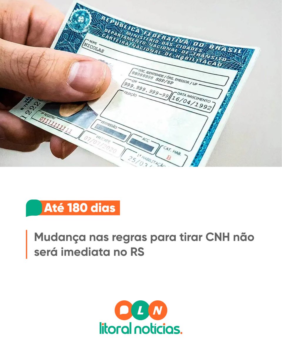 Cetran define prazo de transição de 180 dias para adoção das novas normas no Estado

Saiba mais em litoralnoticias.com.br/noticia/3360/m…