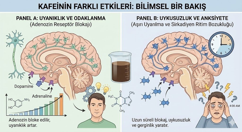 Neden aynı fincan kahve kimini roket gibi yapar, kimini sabaha kadar uyutmaz?

Cevap genlerinizde: CYP1A2 enzimi
Hızlı metabolize edenler → kahve içip 2 saatte uçuyor, akşam yine içebiliyor.

Yavaş metabolize edenler → 1 fincanla gece 3’te hâlâ gözleri faltaşı, kalbi pır pır.