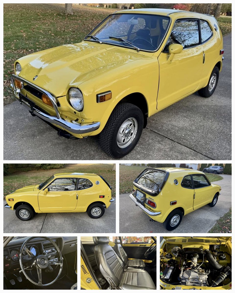 Staying with the Honda Z600 Coupé, this beauty recently sold for USD $33,500 on <a href="/Bringatrailer/">Bring a Trailer</a>. 💛

#HondaZ600 #HondaZ #ThrowbackThursday