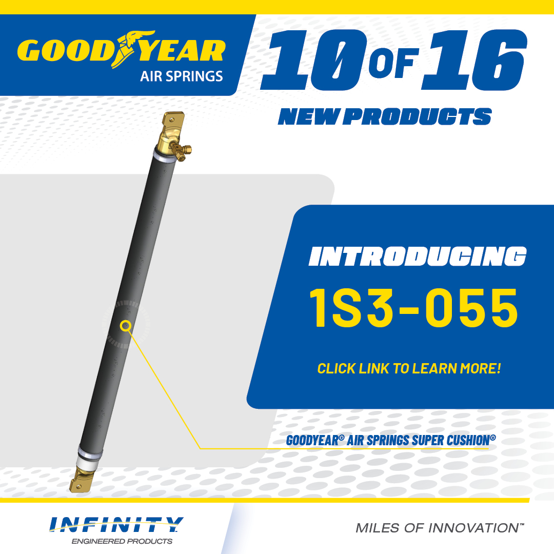 GoodyearSprings's tweet photo. INTRODUCING PART NO. 1S3-055 THE NEW GOODYEAR® AIR SPRINGS LINEAR AIR ACTUATOR

https://t.co/QWRKWo0R4o

#GoodyearAirSprings #GoodyearAirSpringsLaunch #NewGoodyearProducts #HeavyDutyInnovation #CommercialTrucking #OEMQuality #BuiltForTheLongHaul https://t.co/yGtNCYRsO0