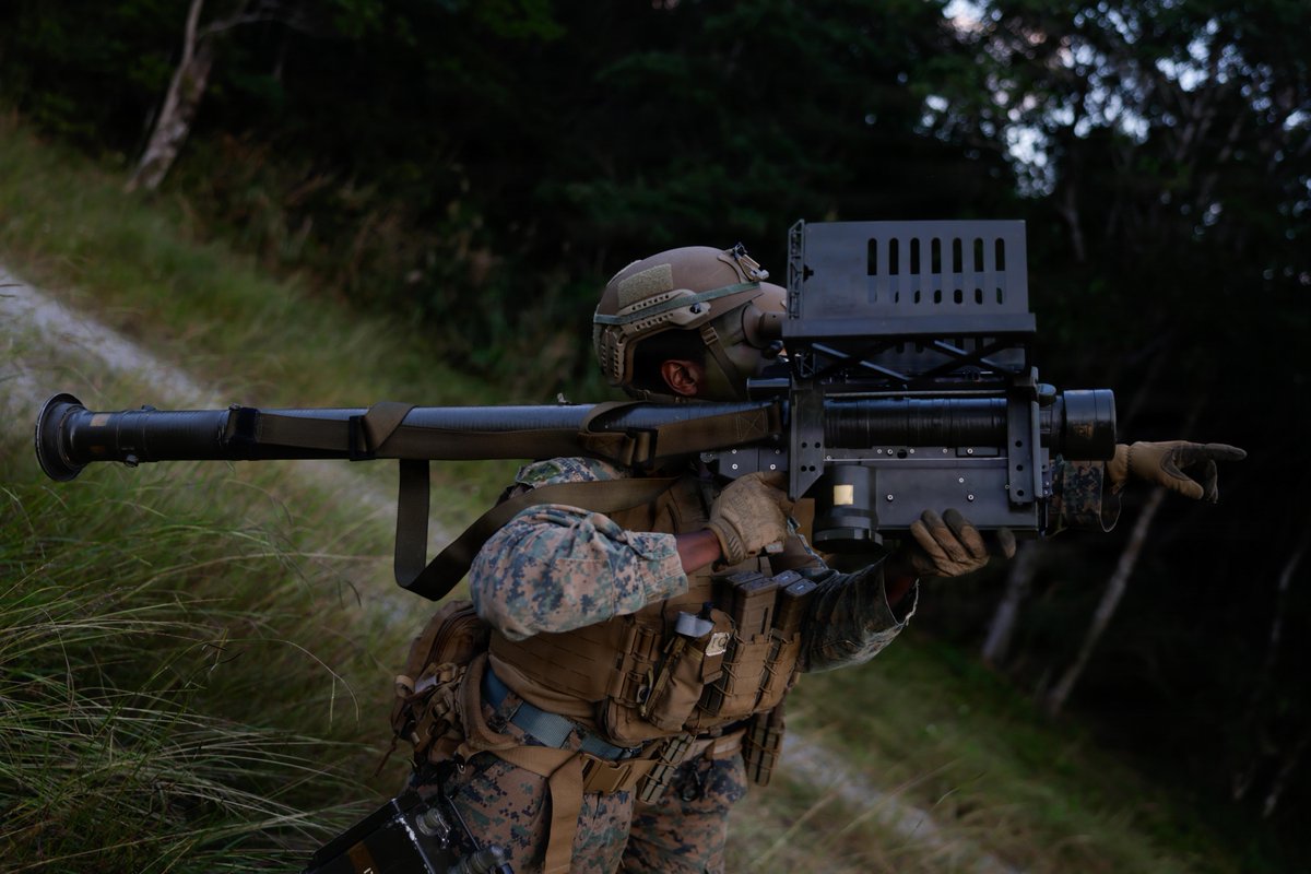 USMC's tweet image. #Marines with 4th Marine Regiment, @3d_Marine_Div, as part of the Unit Deployment Program take part in an unmanned aircraft system and LAAD training event on Camp Schwab, Okinawa, Japan.

This training event increased the unit's proficiency and lethality when deploying UAS at…