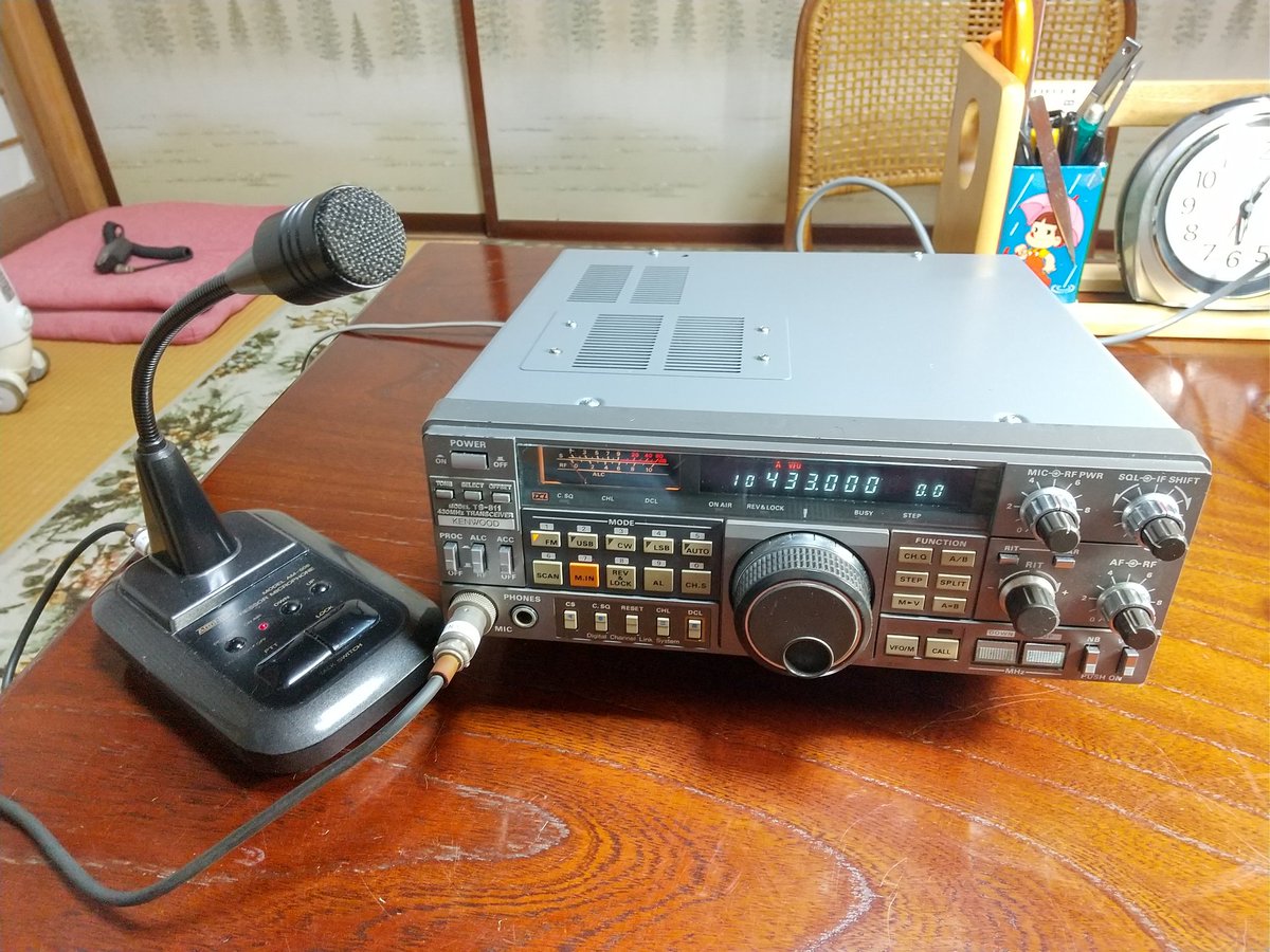 KENWOOD TS-811を譲り受け暫く放置しておりましたが、プチレストアする