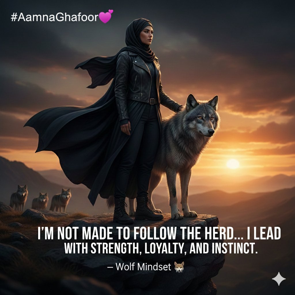 ZahreeliI_68528's tweet photo. وہ کہتی ہیں:
 "میں بھیڑ نہیں بنوں گی جو ہانکی جائے…  
 میں وہ بنوں گی جو اپنی راہ خود طے کرے۔"

یہ آواز ہے ایک باشعور عورت کی۔ 
یہ ہے نئی نسل کا پیغام۔. 

آمنہ غفور
#WolfMindset  
#AlphaFemale
#StrongWomen
#UrduThoughts
#LeadershipNotFollowership  
#BeDifferent
#AamnaGhafooe❣️ https://t.co/nLfpYTWMJT