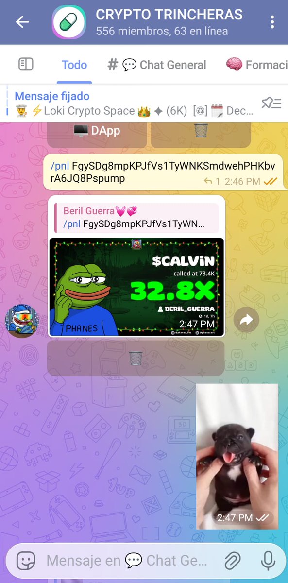 GuerraBeril's tweet photo. "¿Vieron el movimiento de $CALVIN? 🚀 La llamada que hicimos en 73.4K tuvo un rendimiento de 32.8X 💥 ¡No te quedes fuera! Únete a nuestro grupo y recibe las mejores señales para maximizar tus ganancias 💰https://t.co/c1Da9YuDcZ #CryptoTrincheras #CALVIN   #LokiCrypto https://t.co/N7UEocS8rR