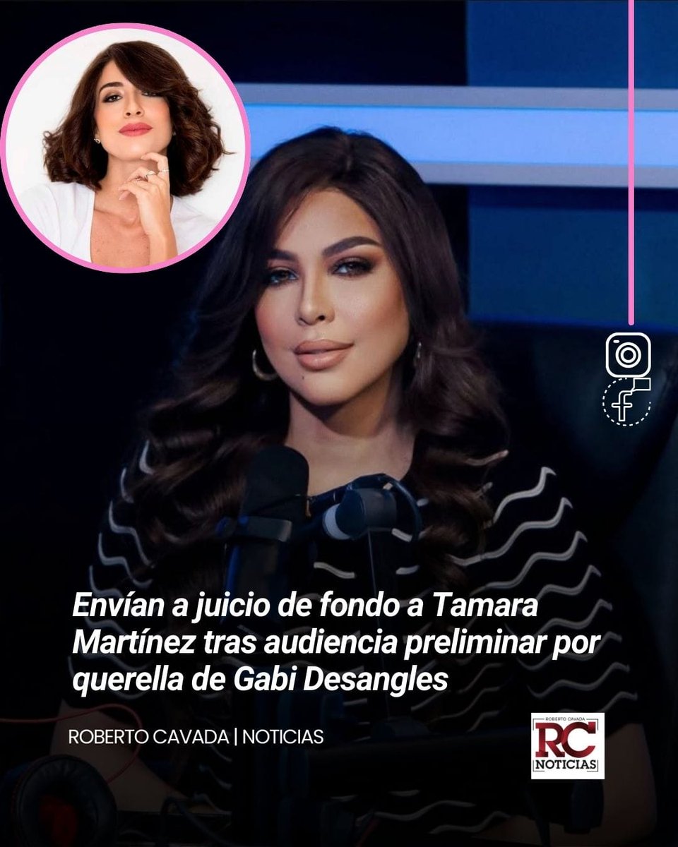 rcavada's tweet photo. Envían a juicio de fondo a Tamara Martínez tras audiencia preliminar por querella de Gabi Desangles
🔗https://t.co/ztc1TDpohu
#RCNoticias #RobertoCavada #TamaraMartinez #GabiDesangles https://t.co/kQEovpeOOD