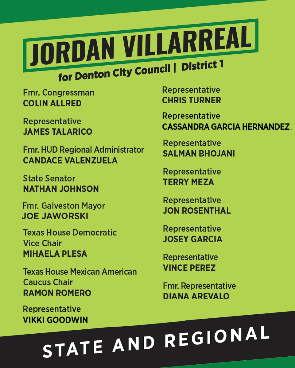 I am proud to announce my candidacy for Denton City Council, District 1 in the upcoming Special Election! As your former P&amp;Z Vice Chair, a former Texas House Chief of Staff, and a lifelong Texan, I'm ready to bring forward-thinking leadership to our city by 1/?

#txlege #Denton