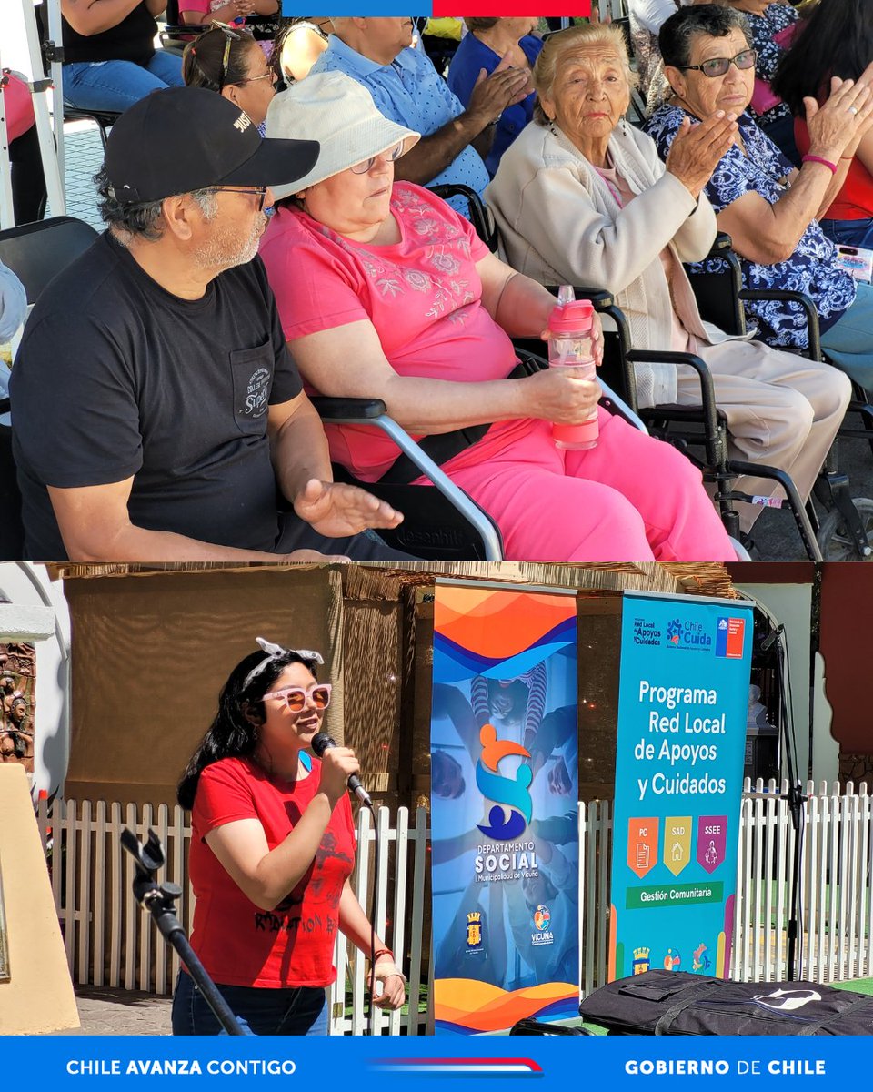 📌Con la presencia de autoridades regionales y comunales se realizó el lanzamiento de la Red Local de Apoyos y Cuidados en #Vicuña. Programa que permitirá entregar atención a personas cuidadoras y a quienes cuidan, en sus propios hogares #ChileCuida.