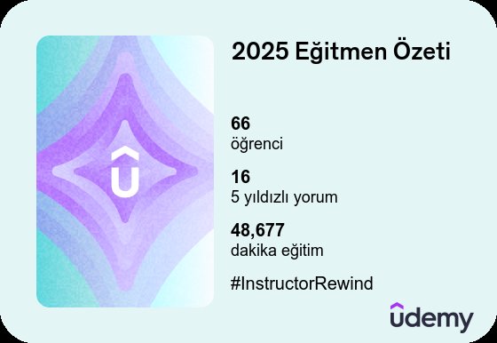 800 saat eğitim, hiç fena değil