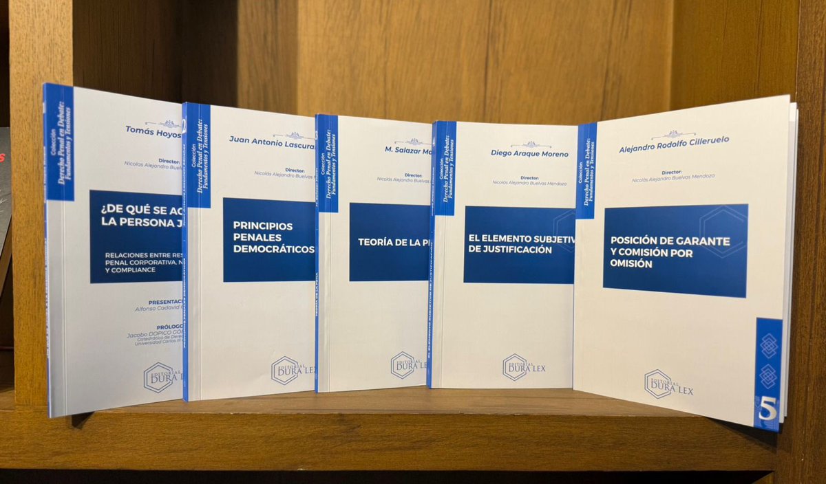 📚✨ ¡Ya disponibles los primeros 5 tomos de la colección Derecho Penal en Debate: Fundamentos y Tensiones!

Nos emociona compartir con la comunidad jurídica el lanzamiento de los primeros volúmenes de esta serie que reúne reflexiones profundas y contemporáneas sobre el derecho
