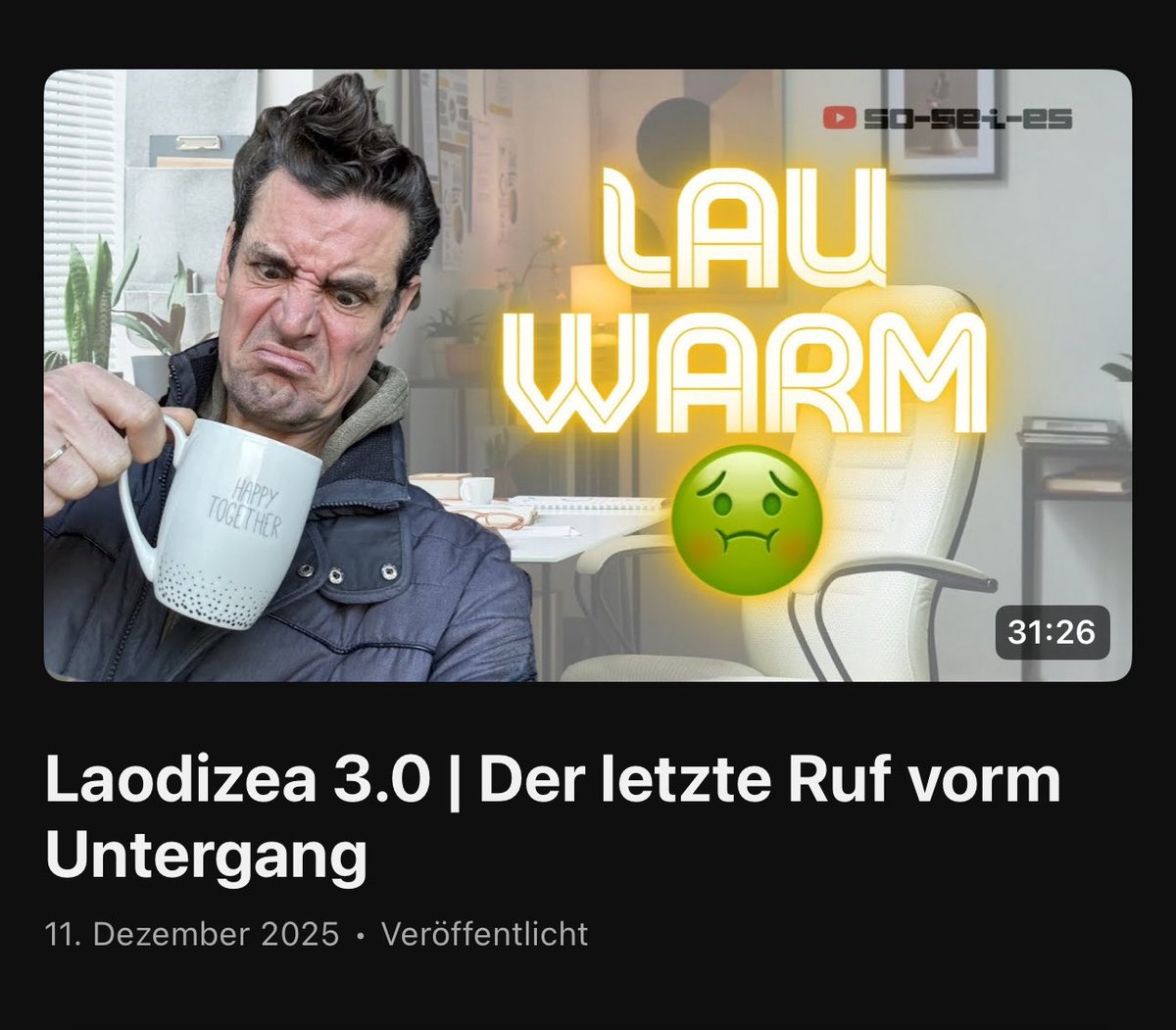 _so_sei_es_'s tweet photo. https://t.co/vJst8O28gI

#lauwarm
#Laodizea
#Offenbarung3
#biblischeWarnung
#Glaube
#Endzeit
#JesusKommt
#Erweckung
#Buße
#Bibeltreu
#WerdHeiß
#SoSeiEs https://t.co/gP1Dl4FVW5