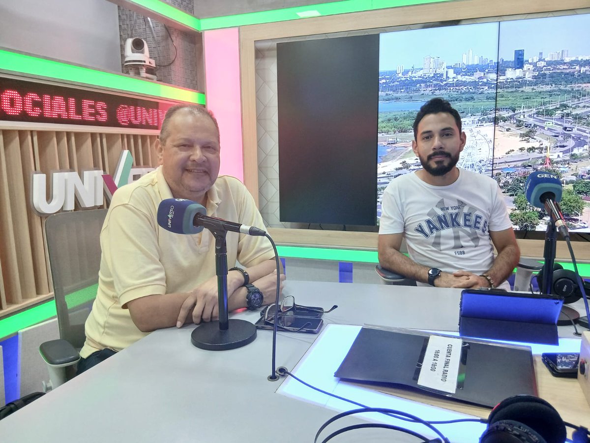 AL AIRE‼️

El tiempo no para, las informaciones tampoco en #CuentaFinalRadio😎⏱️

Conducen⤵️

<a href="/EricoGonzalez/">EricoGonzalez</a>

<a href="/robertb_py/">Robert Bourgoing</a> 

⌚️#CuentaFinalRadio
📻#Universo970AM