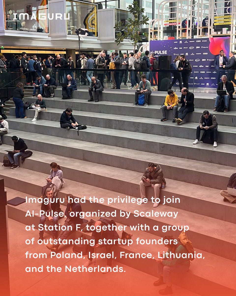 imaguru_global's tweet image. Imaguru had the privilege to join AI-Pulse, organized by @Scaleway at Station F, together with a group of outstanding startup founders. For Imaguru and our founders, #AIPulse felt less like a hype event and more like a strategy room for Europe’s AI future #Scaleway #StationF #AI