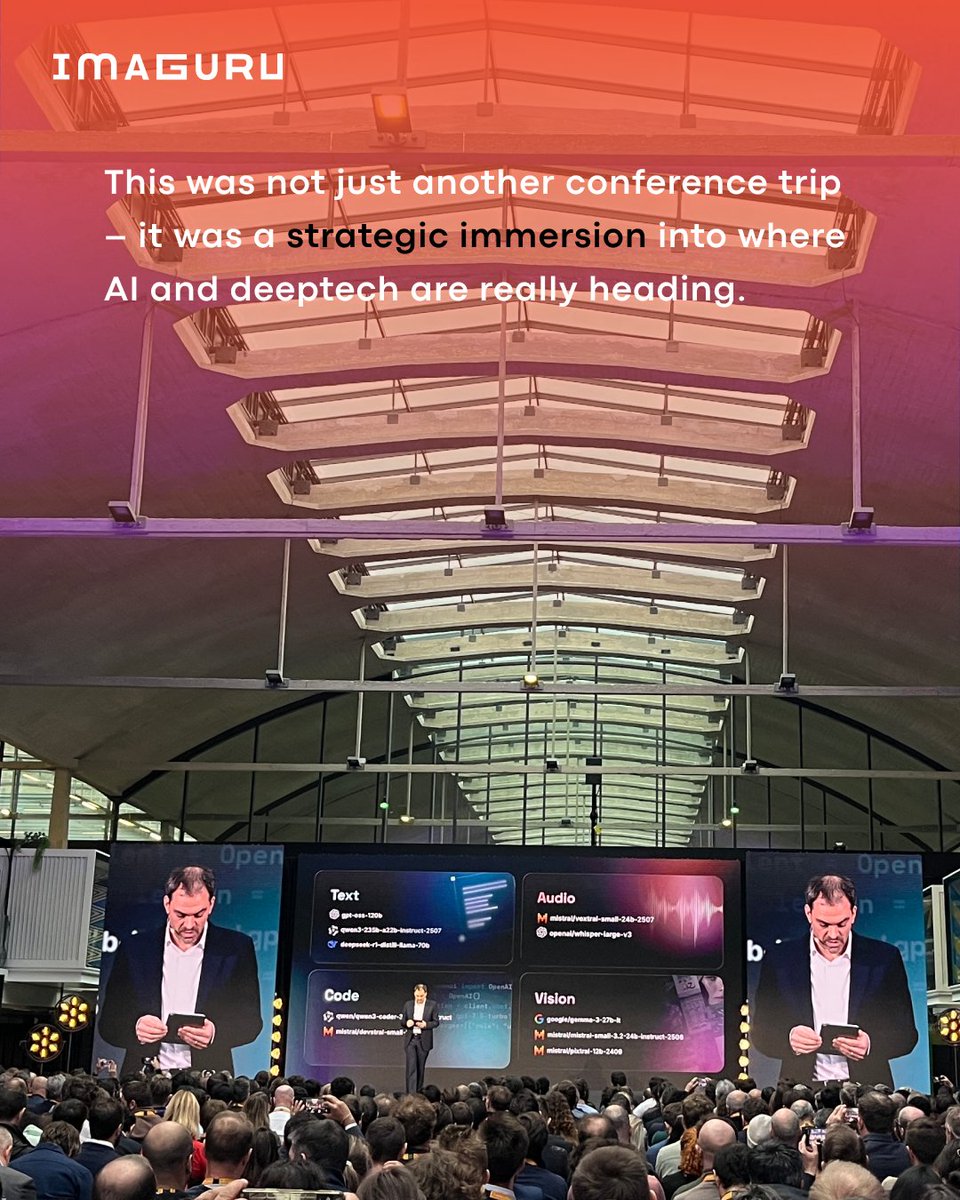 imaguru_global's tweet image. Imaguru had the privilege to join AI-Pulse, organized by @Scaleway at Station F, together with a group of outstanding startup founders. For Imaguru and our founders, #AIPulse felt less like a hype event and more like a strategy room for Europe’s AI future #Scaleway #StationF #AI