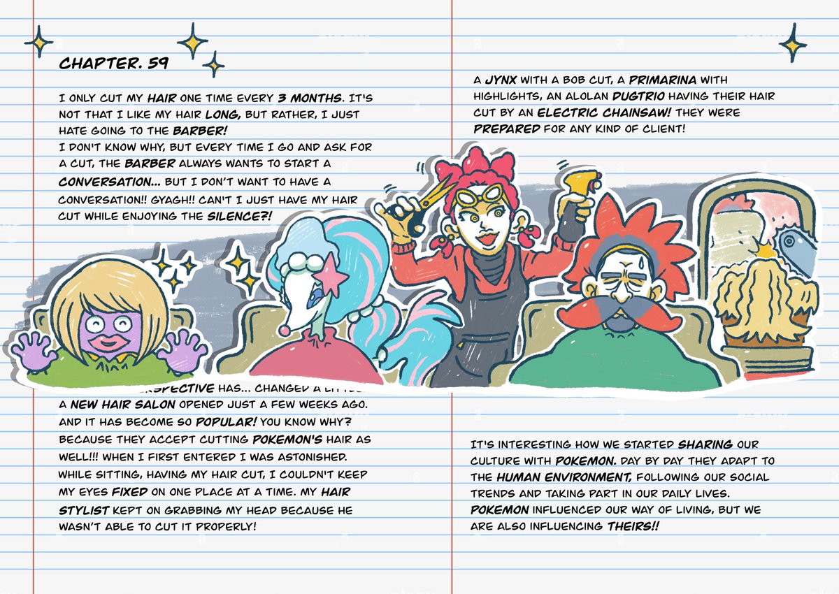 alexacedo's tweet image. 📖 PECULIARITY POKEMON 📖 
Chapter 59. The Stylist