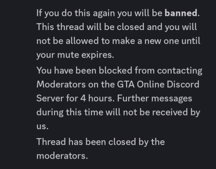 OfficialRednaz's tweet photo. @gtao_discord 7. Totally unprofessional response to this. Don't worry as I have took the initiative to leave the server on my own accord and never joining back if this is the moderators you have on the server. Didn't even give a chance to reply. https://t.co/F5t4YdKegm