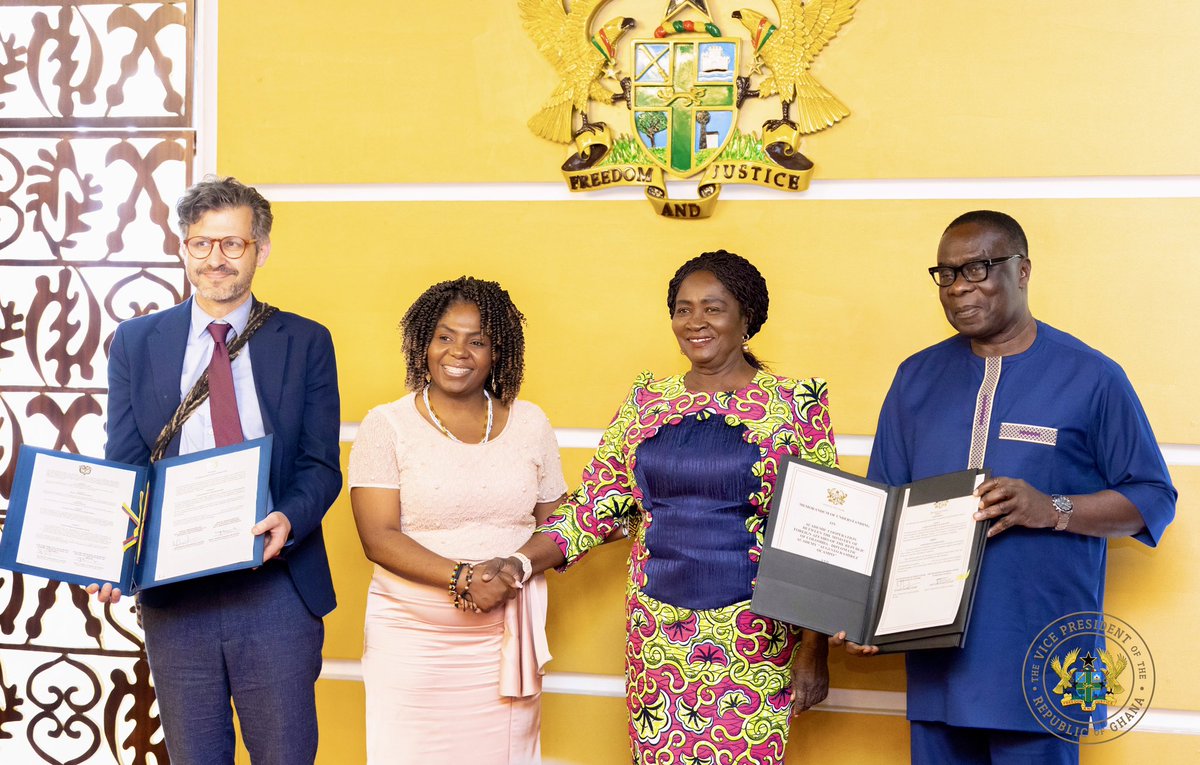 This afternoon, on behalf of His Excellency John Dramani Mahama, I welcomed the Vice President of Colombia, Her Excellency Francia Elena Márquez Mina, to Ghana. In my welcome address, I reiterated that her second visit to Ghana since she became Vice President is meaningful, as it