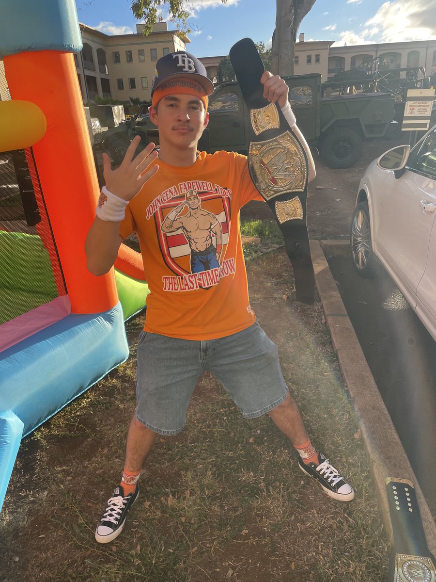ben_yusko's tweet photo. @JohnCena 
I’m 18 years old you’ve done alot for me and have gotten me to always rely on NEVER GIVING UP! There’s been times I just had to listen to your theme song to even get me motivated. As a wrestling fan I’m sad to see you go but as a human I hope retirement is great #ucme https://t.co/w0HgNoPxeZ
