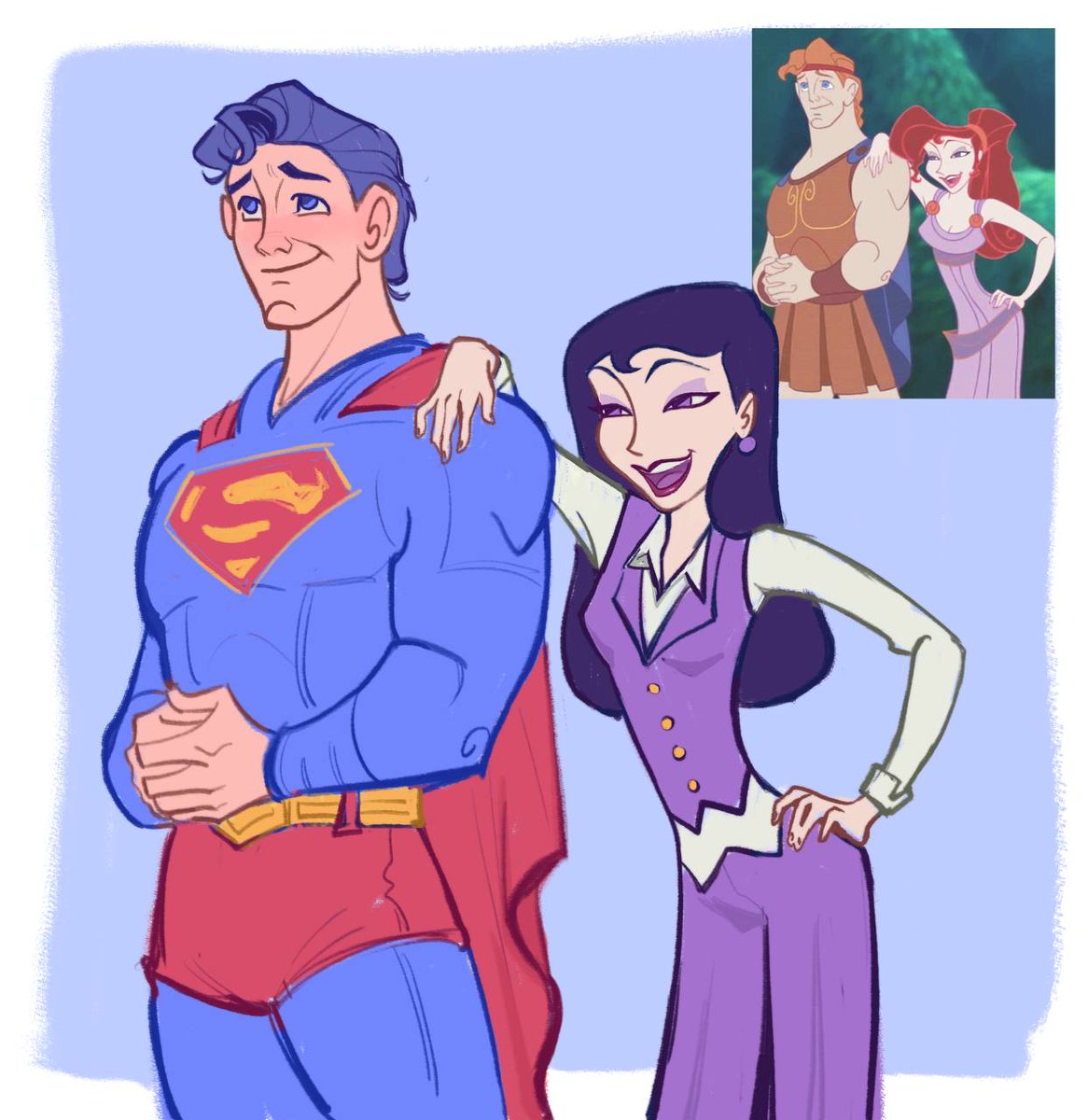 Volera_ZDL's tweet image. Clark and Lois but it's Hercules and Megara

#Superman #LoisLane
