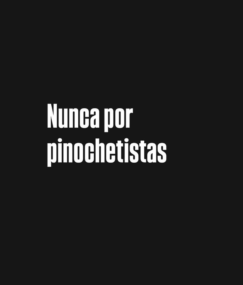 Jamás votaré por quienes justifican los horrores de la dictadura o los niegan. #JaraPresidenta