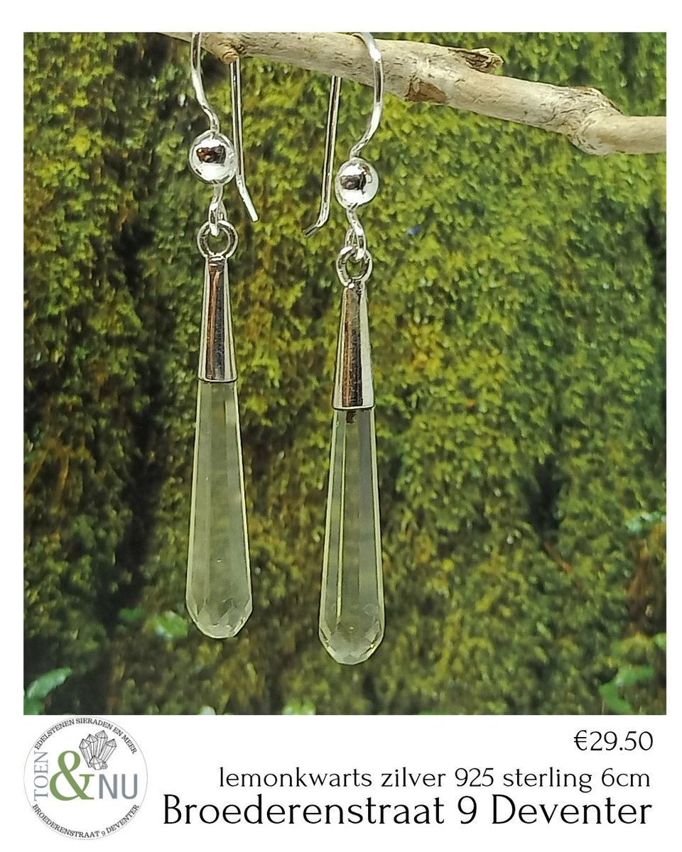 ToennuDeventer's tweet photo. Lemonkwarts oorbellen  Zilver 925 Sterling

Wat zijn ze prachtig! Deze elegante oorbellen van #lemonkwarts sprankelen met hun frisse, heldere gele gloed.
Toen&amp;Nu Deventer Broederenstraat 9 

#deventer #sieraden #edelstenen
#kerst #December https://t.co/MQKPapGo2B